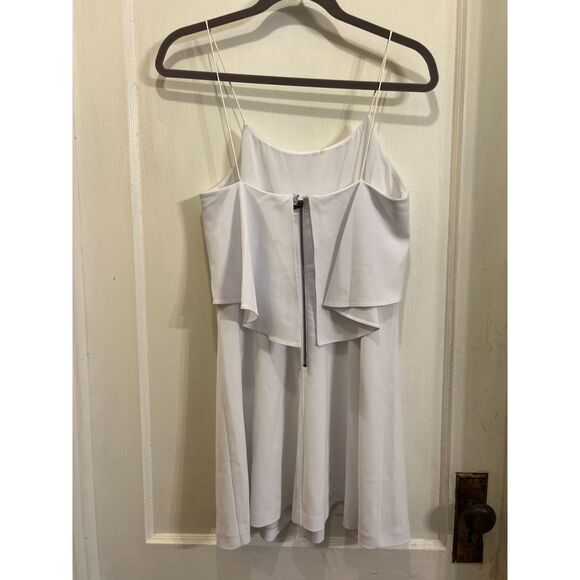 NWT Alice + Olivia White Spagetti Strap Y2K Mini Dress MSRP $295  Women's Size 2 - Picture 5 of 12